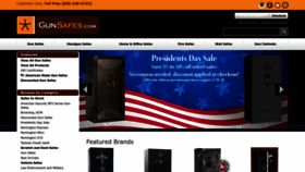 What Gunsafes.com website looked like in 2023 (1 year ago)