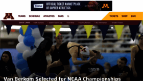 What Gophersports.com website looked like in 2023 (2 years ago)