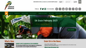 What Grainsa.co.za website looked like in 2023 (1 year ago)