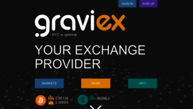 What Graviex.net website looked like in 2023 (1 year ago)