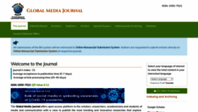 What Globalmediajournal.com website looked like in 2023 (1 year ago)