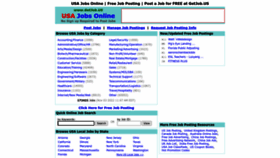 What Getjob.us website looked like in 2023 (1 year ago)