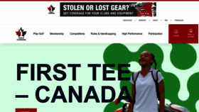 What Golfcanada.ca website looked like in 2023 (1 year ago)