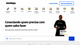 What Getninjas.com.br website looked like in 2023 (2 years ago)