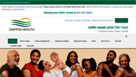 What Griffinhealth.org website looked like in 2023 (1 year ago)