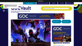 What Gdcvault.com website looked like in 2023 (1 year ago)