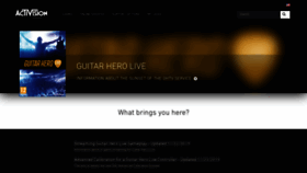 What Guitarhero.com website looked like in 2023 (1 year ago)