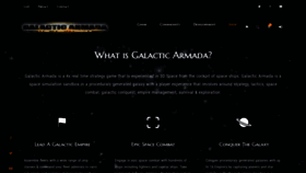What Galacticarmada.com website looked like in 2023 (1 year ago)