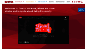 What Grottonetwork.com website looked like in 2023 (1 year ago)