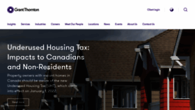 What Grantthornton.ca website looked like in 2023 (1 year ago)