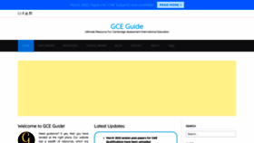 What Gceguide.com website looked like in 2023 (1 year ago)