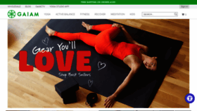 What Gaiam.com website looked like in 2023 (1 year ago)
