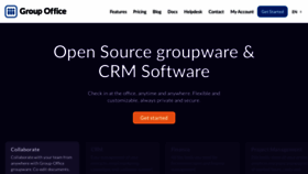 What Group-office.com website looked like in 2023 (3 years ago)