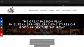What Greatpassionplay.org website looked like in 2023 (1 year ago)