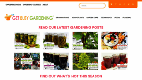 What Getbusygardening.com website looked like in 2023 (1 year ago)
