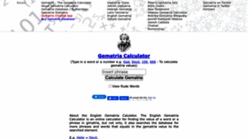 What Gematrix.org website looked like in 2023 (1 year ago)