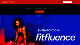 What Goodlifefitness.com website looked like in 2023 (1 year ago)
