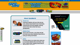 What Ganzworld.com website looked like in 2023 (1 year ago)