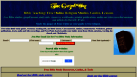 What Gospelway.com website looked like in 2023 (1 year ago)