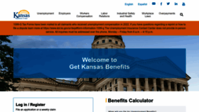 What Getkansasbenefits.gov website looked like in 2023 (2 years ago)