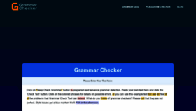 What Grammarchecker.io website looked like in 2023 (1 year ago)