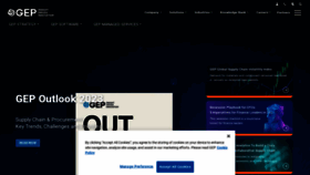 What Gep.com website looked like in 2023 (1 year ago)