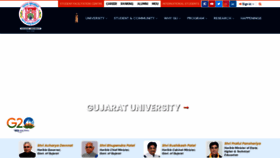 What Gujaratuniversity.ac.in website looked like in 2023 (1 year ago)