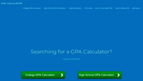 What Gpacalculator.net website looked like in 2023 (1 year ago)