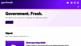 What Govfresh.com website looked like in 2023 (1 year ago)