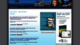 What Gfl-journal.de website looked like in 2023 (1 year ago)