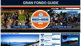 What Granfondoguide.com website looked like in 2023 (1 year ago)