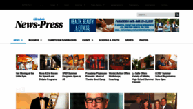 What Glendalenewspress.com website looked like in 2023 (1 year ago)