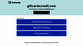 What Giftcardscredit.com website looked like in 2023 (1 year ago)