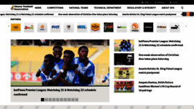 What Ghanafa.org website looked like in 2023 (1 year ago)