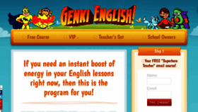 What Genkienglish.net website looked like in 2023 (1 year ago)
