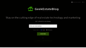 What Geekestateblog.com website looked like in 2023 (1 year ago)