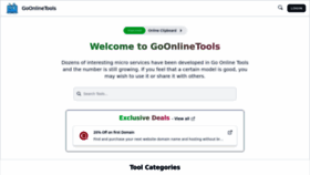 What Goonlinetools.com website looked like in 2023 (1 year ago)