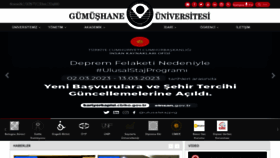 What Gumushane.edu.tr website looked like in 2023 (1 year ago)
