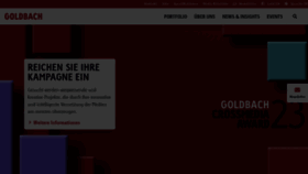 What Goldbach.com website looked like in 2023 (1 year ago)