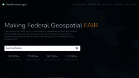 What Geoplatform.gov website looked like in 2023 (1 year ago)