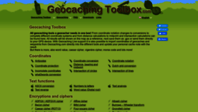 What Geocachingtoolbox.com website looked like in 2023 (1 year ago)