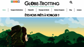 What Globe-trotting.com website looked like in 2023 (2 years ago)
