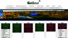 What Golfstat.com website looked like in 2023 (1 year ago)