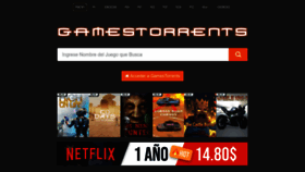 What Gamestorrents.com website looked like in 2023 (1 year ago)
