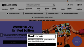 What Glossybox.de website looked like in 2023 (2 years ago)