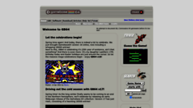 What Gamebase64.com website looked like in 2023 (1 year ago)