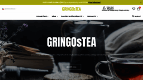 What Gringostea.cz website looked like in 2023 (1 year ago)