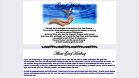 What Griefhealing.com website looked like in 2023 (1 year ago)