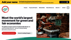 What Greeneconomycoalition.org website looked like in 2023 (1 year ago)