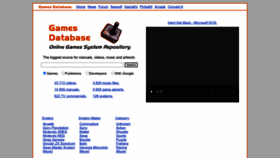 What Gamesdbase.com website looked like in 2023 (1 year ago)